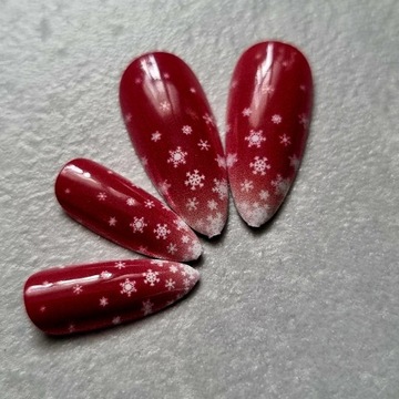 ИСКУССТВЕННЫЕ НОГТИ, РОЖДЕСТВЕНСКИЕ ЗИМНИЕ СОВЕТЫ, 24 ШТ.