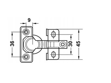 Мебельная петля для дверей шкафов, шкафов, прицепа-домика