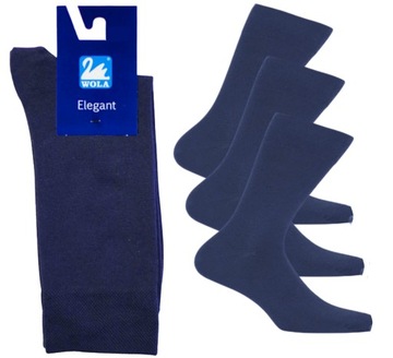 Skarpety męskie ELEGANT bawełna 3-PAK granat 39-41