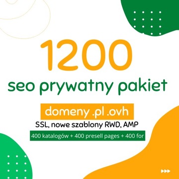 SEO Prywatny PAKIET - 1200 Linków