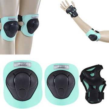 ZESTAW OCHRANIACZY NA NADGARSTKI ŁOKCIE I KOLANA ROWER DESKOROLKA ROZM.L