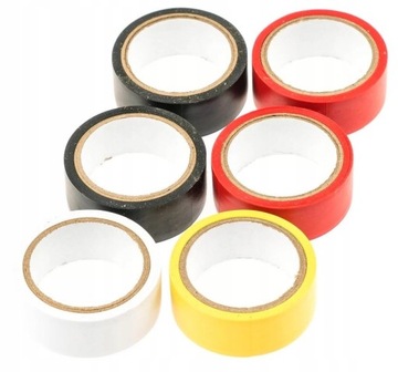 TAŚMA IZOLACYJNA PVC 0,13MMx19mm 5M 6szt IZOLACJA