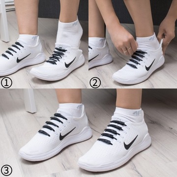 Шнурки силиконовые, спортивные резинки, розовые, 14 шт.