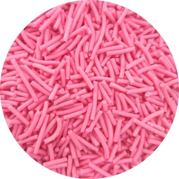 Posypka cukrowa PAŁECZKI RÓŻOWE na tort deser 50g