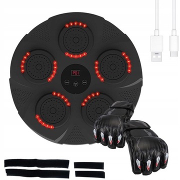 TRENAŻER DO BOKSU MUZYCZNA MASZYNA BOKSERSKA TRENINGOWA BLUETOOTH 9 BIEGÓW