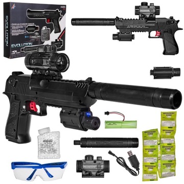 _ KARABIN PISTOLET MP AUTOMAT KULKI ŻELOWE_EAGLE