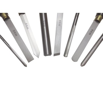 Профессиональные токарные долота Holzmann H8TLGN, набор из 8 долот, футляр