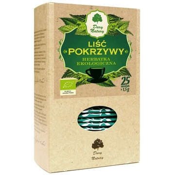 HERBATKA LIŚĆ POKRZYWY BIO (25 x 1,5 g) - DARY NAT