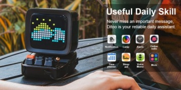 Ретро пиксельный подарок ДИНАМИК + РАДИО + ИГРЫ + БУДИЛЬНИК Сделай сам