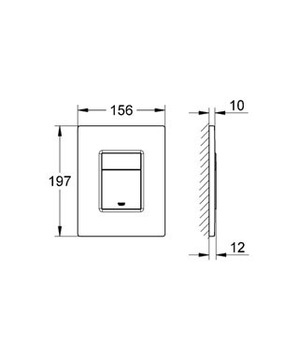 Кнопка Grohe Skate 38732GN0