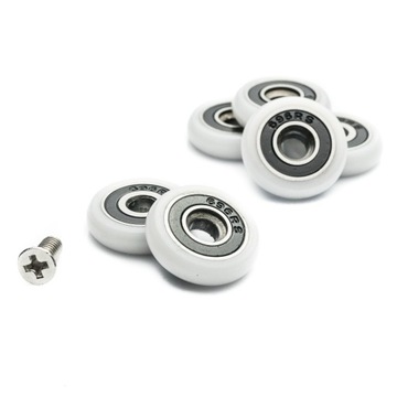 НАБОР ИЗ 8 БЕСШУМНЫХ РОЛИКОВ ДЛЯ ДУШЕВОЙ КАБИНЫ РОЛИКОВЫЕ КОЛЕСА 25мм