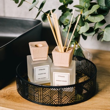 Поднос TRAY с зеркалом, черный ART DECO 20x5 см HOMLA