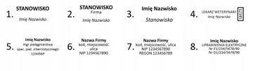 ПЕЧАТЬ КОМПАНИИ на 4 строки - Выходные данные 11 - TRODAT 8911 - МЕДИЦИНСКИЙ ОФИС
