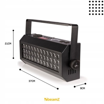 Ультрафиолетовый светодиодный прожектор 36х3Вт LED DMX XLR IEC