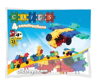 Klocki konstrukcyjne Clics CZ-108 woreczek 22 el.