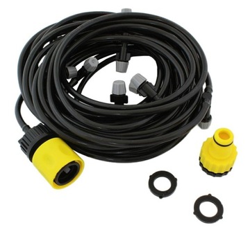 KURTYNA WODNA MGIEŁKA CHŁODZĄCA 10M ZRASZACZ NAWADNIANIE DO OGRÓDU KLIMA