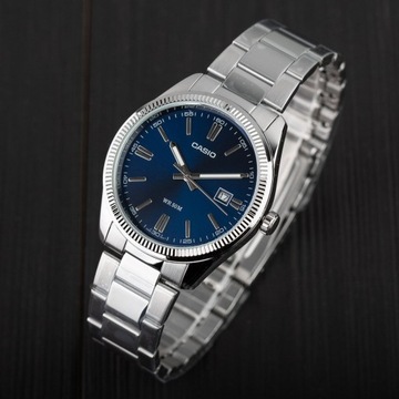 CASIO МУЖСКИЕ ЧАСЫ MTP-1302PD-2AVEF стальной браслет с датой + КОРОБКА