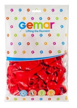Balony Czerwone Serca 50 szt.