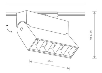 NOWODVORSKI 7620 ФОКУС СВЕТОДИОДНЫЙ ОТРАЖАТЕЛЬ НАПРАВЛЯЮЩИЙ