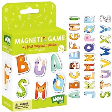 Gra Edukacyjna Magnetyczna Alfabet Magnesy dla Dzieci 26 Elementów
