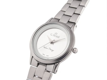 Srebrny damski zegarek na bransolecie mash elegancki na prezent dla kobiet