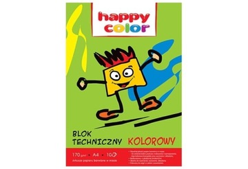 Blok techniczny kolor 170g A4 HAPPY COLOR 3550 2030-09