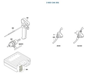 Основной корпус молотка BOSCH PBH 2000 SRE 301