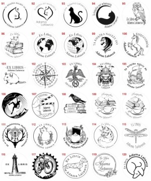 Штамп EX LIBRIS Fi50 с чернильницей - PRO