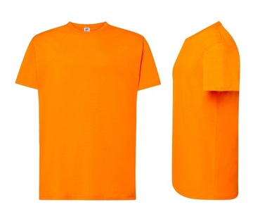 T-SHIRT MĘSKA koszulka bawełniana JHK TSRA-150 pomarańcz OR r. M