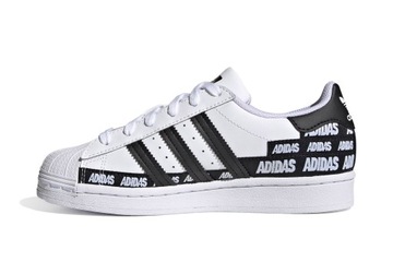 BUTY SPORTOWE MŁODZIEŻOWE DAMSKIE SKÓRZANE ADIDAS SUPERSTAR 35,5