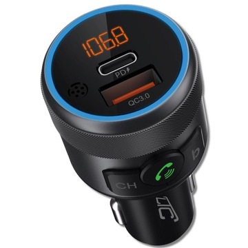 BLUETOOTH-ПЕРЕДАТЧИК QC 3.0 БЫСТРОЕ ЗАРЯДНОЕ УСТРОЙСТВО