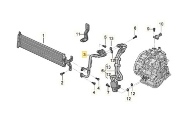 AUDI OE 5QF317820A PŘÍVOD CHLADIČŮ OLEJE