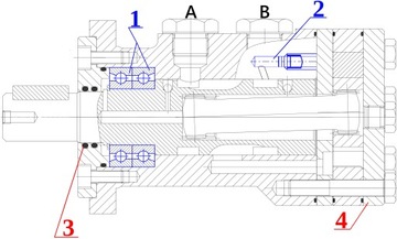 ГИДРАВЛИЧЕСКИЙ ДВИГАТЕЛЬ BMS 315см3 БУРОВАЯ УСТАНОВКА ALSG3 GR3