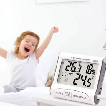 ПОГОДНАЯ СТАНЦИЯ ПОГОДА ТЕРМОМЕТР ГИГРОМЕТР ДАТЧИК ВЛАЖНОСТИ