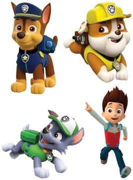 NAKLEJKI NA OKNO LUSTRO SZYBĘ PAW PSI PATROL