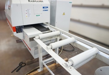 WIELOPIŁA GĄSIENICOWA PILARKA WIELOPIŁOWA RAIMANN KS230 30kW 2-STOŁY