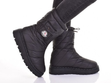 СНЕЖНЫЕ БОТИНКИ ЖЕНСКИЕ, ТЕПЛЫЕ, ПРОЧНЫЕ, ЗИМНИЕ БОТИНКИ НА МЕХОВОЙ ПОДКЛАДКЕ, ПЛОТНЫЕ