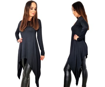 Asymetryczna tunika z przedłużanymi bokami 2XL/3XL