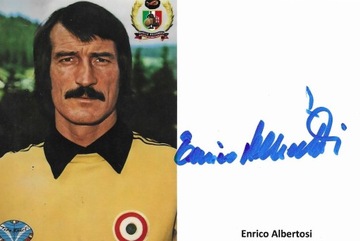 Autograf Enrico Albertosi, Włochy, ME68 złoto