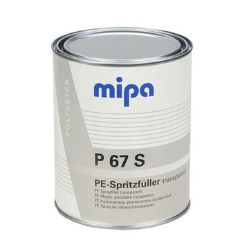 Szpachlówka Natryskowa P67 S Transparentna MIPA 1L
