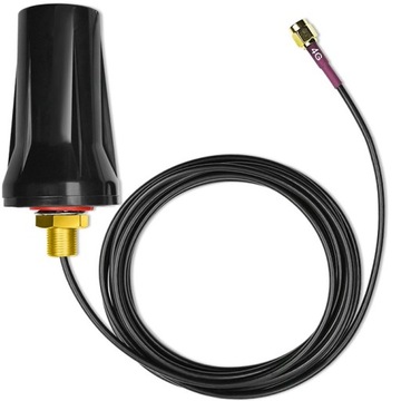 Qoltec Antena 4G LTE dookólna DUAL 7dBi Zewnętrzna 50W IP67 SMA męski