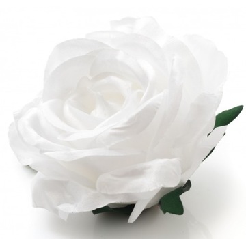 RÓŻA GŁÓWKA BIAŁA WYROBOWA RG12 10cm