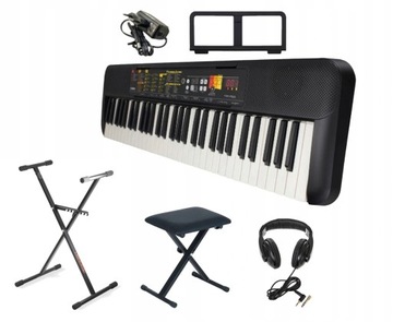 KEYBOARD YAMAHA PSR-F52 +STATYW +ŁAWA +SŁUCHAWKI