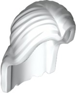 Lego Nowe Włosy Białe White Długie Proste 36806