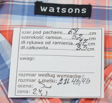 D28 KOSZULA MĘSKA WATSONS XXL