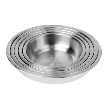 304 okrągły talerz ze stali nierdzewnej