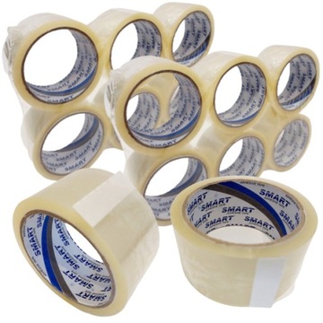 ПРОЗРАЧНАЯ КЛЕЙКАЯ УПАКОВОЧНАЯ ЛЕНТА длина 60м ширина 48мм SMART