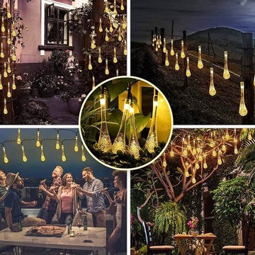 СОЛНЕЧНАЯ САДОВАЯ ГИРЛЕНД-СВЕТИЛЬНИК 40 LED HEAT 6м