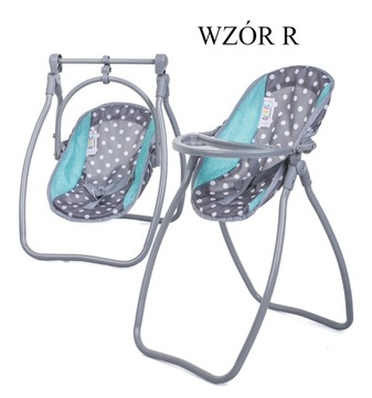 СТульчик для кормления КАЧЕШКА для куклы 2в1 Набор для куклы