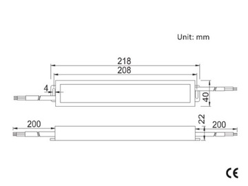 Электрический привод FDI 600MM + источник питания + контроллер